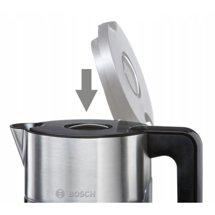 Електричний чайник Bosch TWK8613P, 2400 Вт, 1,5 л, чорний