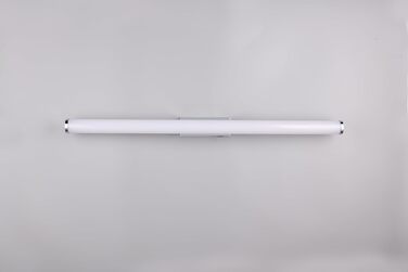 Trio Leuchten LED Bathroom Wall Light Mattimo 283274106, Metal Chrome, White Plastic, 4.3 Watt LED (Width 80cm)