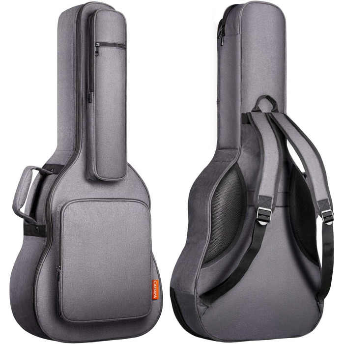 Чохол для гітари Cahaya Gig Bag сірого кольору, водонепроникний, 18 мм