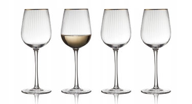 Келихи для білого вина Lyngby Glass Palermo, білі, 300 мл, 4 шт.