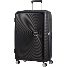Чемодан American Tourister Soundbox Spinner L EXP 77 см, 97/110 л, чорний (Bass Black)