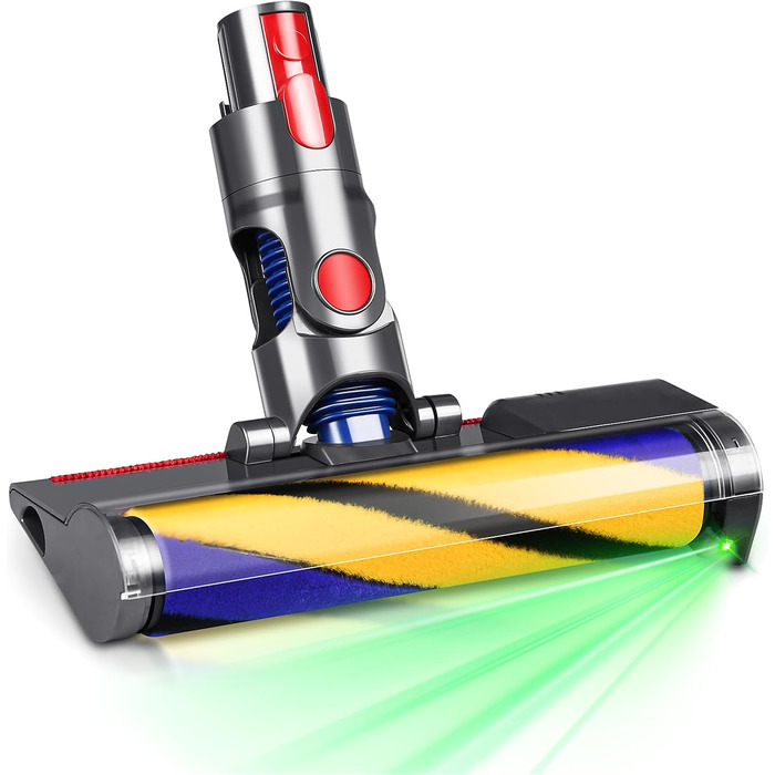 Замінна насадка-щітка для пилососів Dyson V6 DC58 DC59 DC61 DC62 DC72 DC74 з LED-підсвічуванням, підходить для твердих підлог та килимів (V7 V8 V10 V11 V15)
