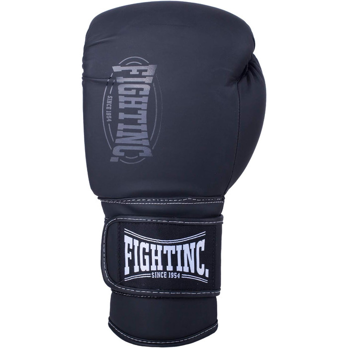 Боксерські рукавички Fightinc. Muay Thai Shadow - 10, 12, 14, 16oz для тайського боксу, K1, MMA, чорні