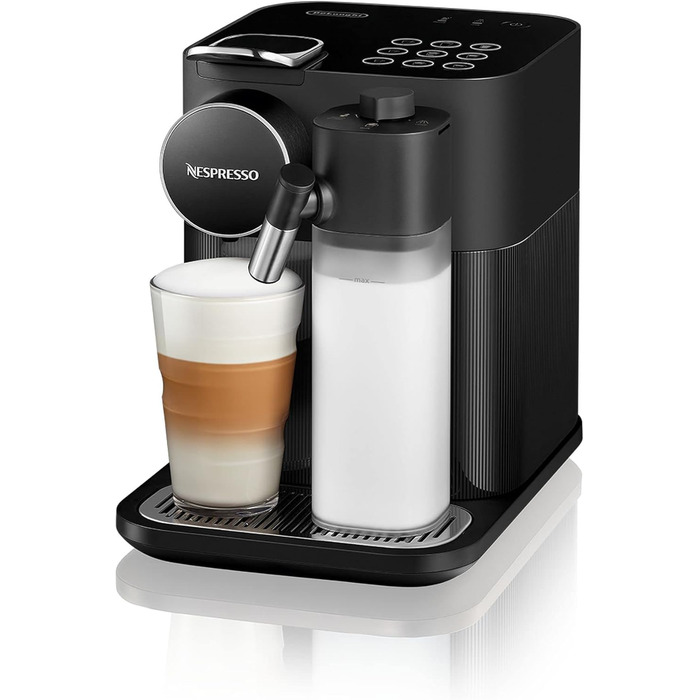 Nespresso De'Longhi EN640.B Gran Lattissima Coffee Capsule Machine with Automatic Milk System, 19 Bar Pressure, 1400W, Black Black Version 2.0