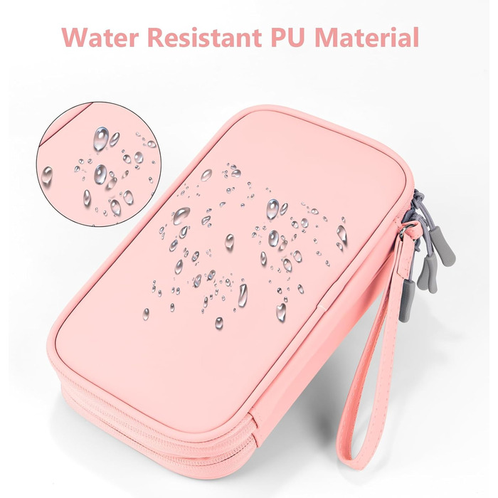 Органайзер для подорожей DDgro, водонепроникна сумка для аксесуарів, чорний, розмір L (рожевий, розмір M)