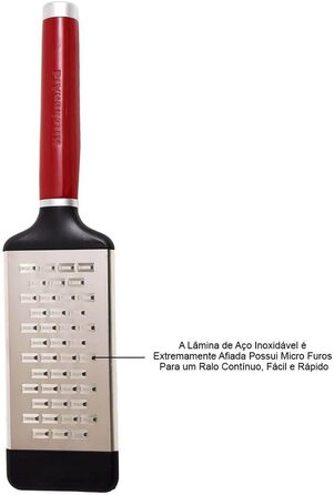 Терка двостороння KitchenAid Almond Creme (середня) з нержавіючої сталі для сиру та овочів
