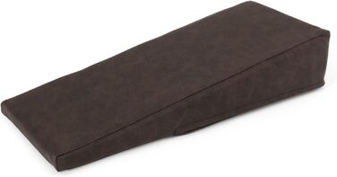 AFH Armlagerungskeil Quality with high-quality, removable artificial leather cover, color anthracite-brown