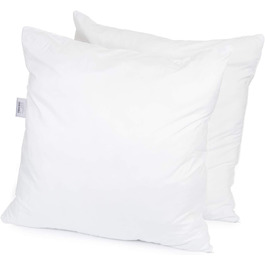 Подушки H&F Heimtextilien 80x80 см, 2 шт, антиалергенні, Oeko-TEX, мікрофібра, поліестер, преміум якість
