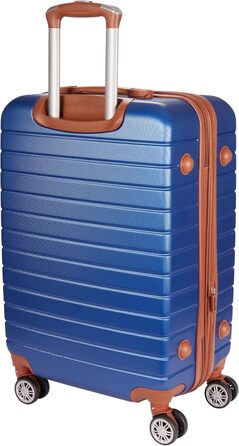 Набір валіз BruBaker Paris з трьох частин (M, L, XL) з жорстким корпусом, з замком, 4 колеса, зручні ручки (синій та коричневий)