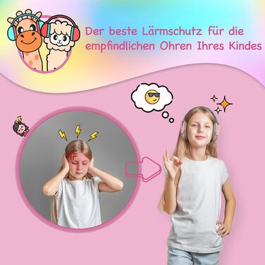 Надійний дитячий навушник-захисник для вух | Перевірений захист від шуму та гулу | Ідеально для свят, вечірок, повсякденного використання, спорту та музичних подій | Рожевий