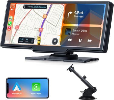 Бездротовий CarPlay/Android Auto дисплей Volam 9,26