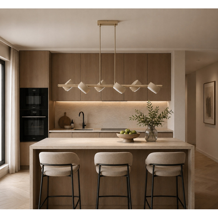 Підвісна лампа Elko-Lighting Mono Ecru, 6 точок світла, GX53
