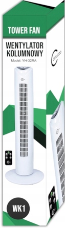 Колонний вентилятор Carruzzo Tower OSCY1, білий