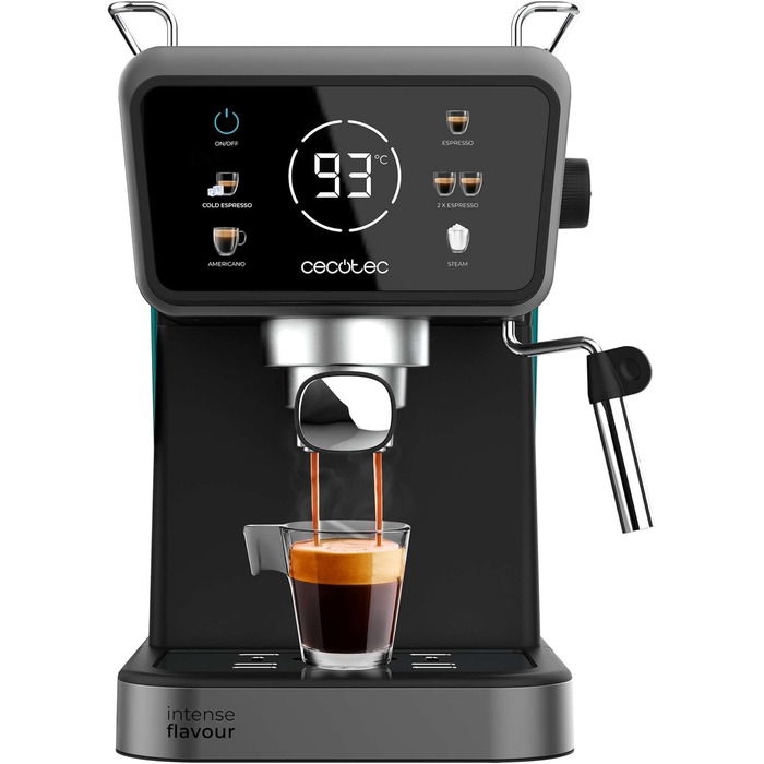 Кавоварка Cecotec Power Espresso Touch ColdBrew – еспресо, капучино, холодна кава, 20 бар, поворотний паровий кран