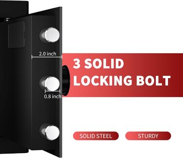 Касовий сейф KABISAFE 25L: надійне зберігання грошей, документів та коштовностей. Сейф для дому з цифровим замком, сигналізацією та висувним ящиком. Встановлюється у стіну.