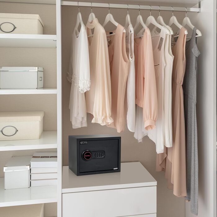 Сейф офісний Tresor COMPACT III, сталевий, чорний, з електронним замком, 20x31x20 см, 27 л