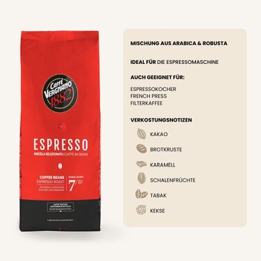 Кава в зернах Caffè Vergnano 1882 Espresso, 1 кг