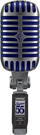 Мікрофон Shure Super 55 Deluxe - вінтажний динамічний суперкардіоїдний мікрофон, легендарний вигляд, класичний звук, міцний литий корпус