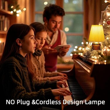 Бездротова настільна лампа MJ з таймером, акумулятор, батарейний живлення, для дому, декору, аварійне освітлення, бежева