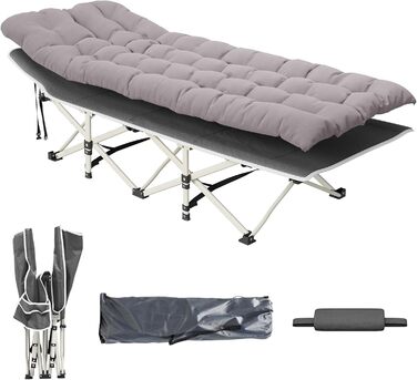 Розкладне ліжко-матрац для кемпінгу та відпочинку на природі (176x64x37 см)