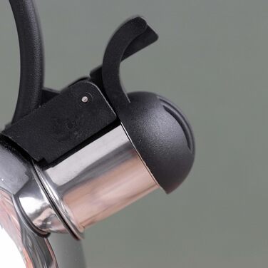 Електричний чайник La Cafetiere з нержавіючої сталі, 1,3 л, з функцією свистка, срібний