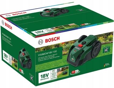 Робот-газонокосарка Bosch Visimow 18V-100 з акумулятором 1x4,0Ah