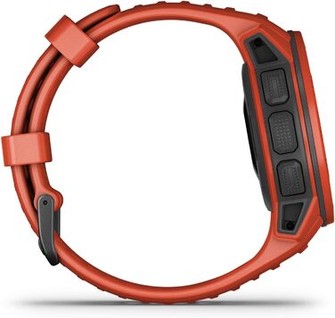 Garmin Instinct - водонепроникні GPS-годинники зі спортивними та фітнес-функціями. Вимірювання частоти серцевих скорочень на зап'ясті, фітнес-трекер та сповіщення зі смартфона. Багато моделей на вибір (Instinct Solar, Red)