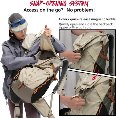 Сумка-рюкзак для камери VSGO Pocket Ranger Outdoor, захисний фоторюкзак для дзеркальних та бездзеркальних камер (25-33Л), Off White