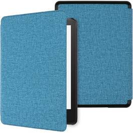 Чохол WALNEW для Kindle Paperwhite 11-го покоління (6.8 дюймів), синій, з функцією авто-сон/пробудження