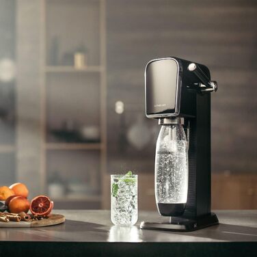 SodaStream Wassersprudler ART: Газова машина для води з CO2 балончиком та пляшкою 1L, білий/чорний, 44 см