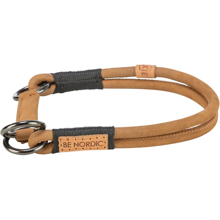 Нашийник для собак TRIXIE Zug-Stopp з обмежувачем тяги, шкіряний, L, коричневий