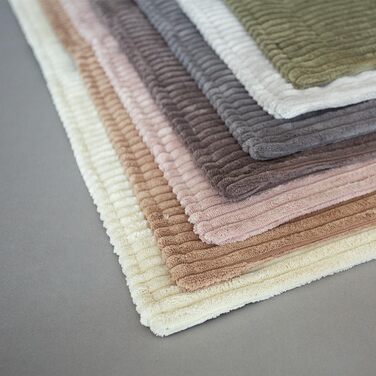 Підстилка для собак Knuffelwuff Timor, 80x60 см, хакі - м'яка та зручна, з корду, для великих, середніх та малих собак