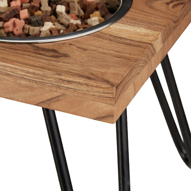 Relaxdays Nap Stand Acacia Wood XL