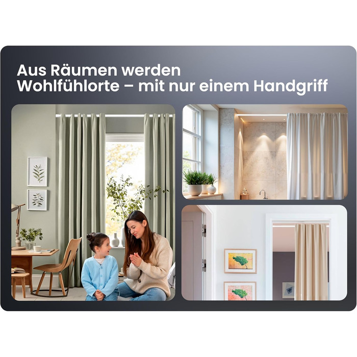 Штанга для душу без свердління 160-210 см, срібна, Ø 25 мм, телескопічна, з кріпленнями - для ванної, душової кабіни та перегородки (90-160 см, нержавіюча сталь)