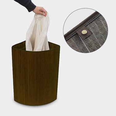 Relaxdays Bamboo Laundry Basket