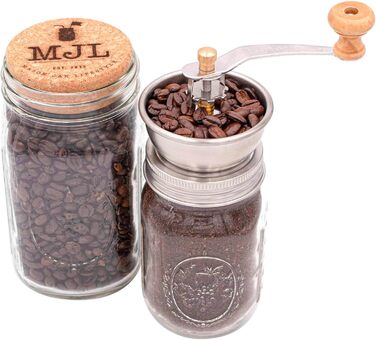 Кришка для кавомолки Mason Jar Lifestyle – меліть каву та спеції безпосередньо в банки Mason – підходить для банок з широким горлом – нержавіюча сталь, довговічне виконання