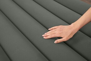 Надувне ліжко Bestway TriTech з вбудованим акумулятором та насосом Double XL, 203 x 152 x 30 см, сірий колір