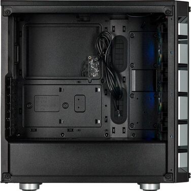 Корпус для ПК Corsair iCUE 465X RGB Mid-Tower ATX, загартоване скло, 3 вентилятори LL120 RGB, білий