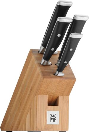 Набір кухонних ножів WMF Grand Class 5 предметів, з бамбуковим блоком, Made in Germany
