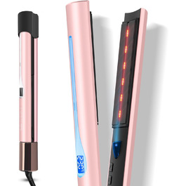 Випрямляч для волосся PARWIN PRO BEAUTY 2 в 1 з інфрачервоною та іонною технологією, 14 температурних режимів, рожевий