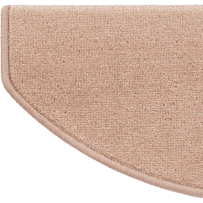 Casa Pura Dynasty Velour Non-Slip Stair Treads - 15 Piece Set - Brown