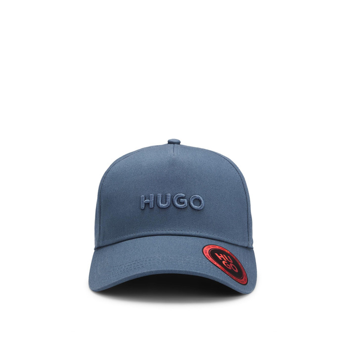 Кепка HUGO чоловіча Jude з бавовняного твілу з логотипом, Open Blue 496, універсальний розмір