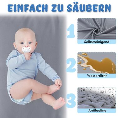YUENFONG Playpen, Baby Gate, Child Safety Enclosure, XXL Child Safety Play Area, Protective Fence, Crawling Fence for Children, with Non-Slip Base and Breathable Mesh, Dark Grey, 180x200x68cm