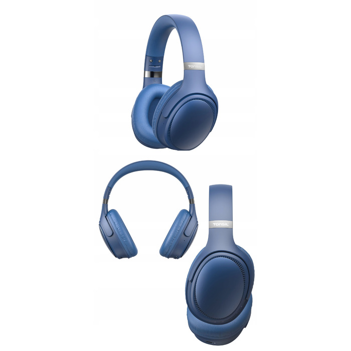 Бездротові навушники TONSIL R35BT (сині), накладні, Bluetooth / SD / FM
