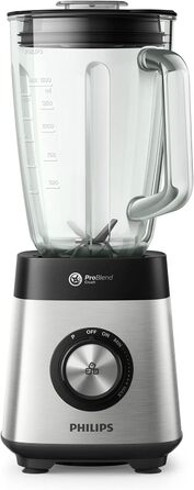 PHILIPS HR3571/90 Stand Mixer Series 5000 Stand Mixer with 6 Blades 1000 W 2 l Glass Bowl
