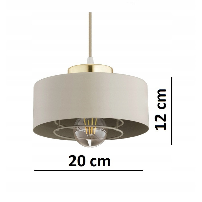 Підвісна люстра Elko-Lighting Spring Ecru, 3 точки освітлення, цоколь E27