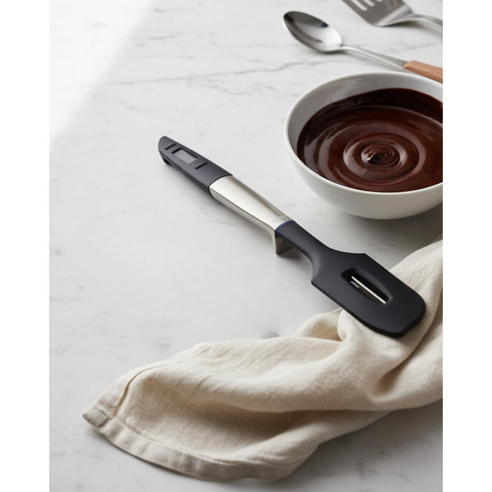 Ложка для приготування їжі Johann Lafer Turbo з нержавіючої сталі, ергономічна ручка, плоскі дротики для легкості | Преміум якість, точність, швидкість, задоволення