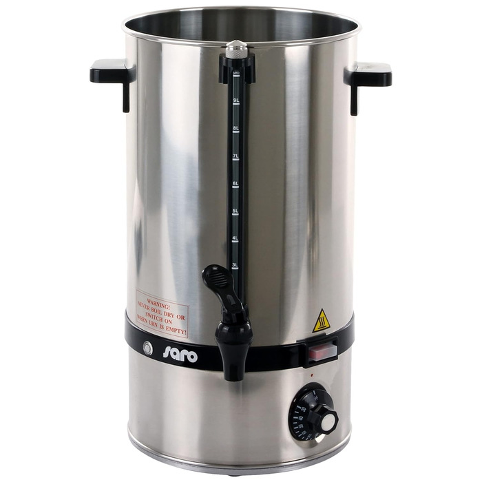 Saro 317-2010 Glühwein and Hot Water Boiler Model Hot Drink Mini, 10 L, 2500 W