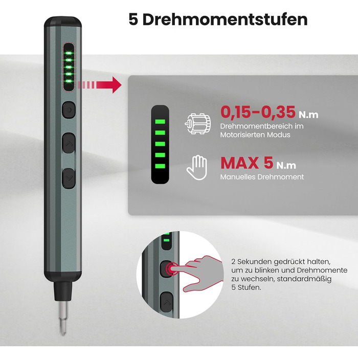 Електрична викрутка KAIWEETS 70 в 1 з 64 бітами S2, 200 RPM - для телефонів, ноутбуків, годинників, камер
