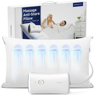 NITETRONIC Z6 Anti-Snoring Pillow, German Engineering for Peaceful Sleep – Real-Time Snoring Diagnosis, Intelligent App Monitoring, and Unrivaled Comfort for Restful Nights